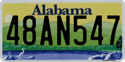 AL license plate 48AN547