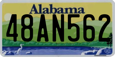 AL license plate 48AN562