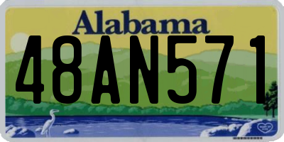 AL license plate 48AN571