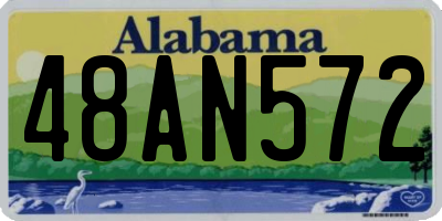 AL license plate 48AN572