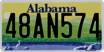 AL license plate 48AN574