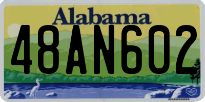 AL license plate 48AN602