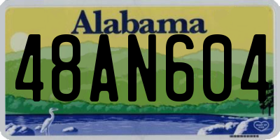 AL license plate 48AN604