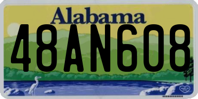 AL license plate 48AN608