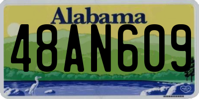 AL license plate 48AN609