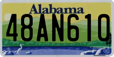 AL license plate 48AN610