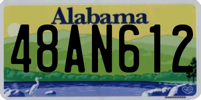 AL license plate 48AN612