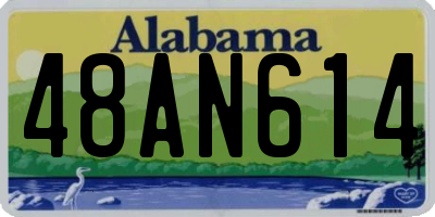 AL license plate 48AN614