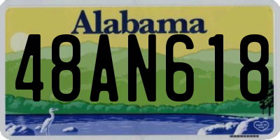 AL license plate 48AN618