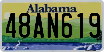 AL license plate 48AN619