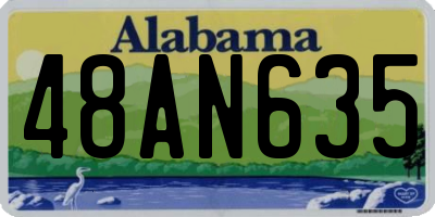 AL license plate 48AN635