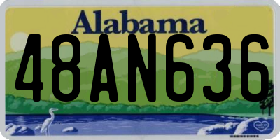 AL license plate 48AN636