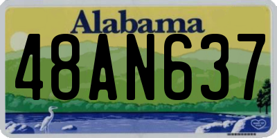 AL license plate 48AN637