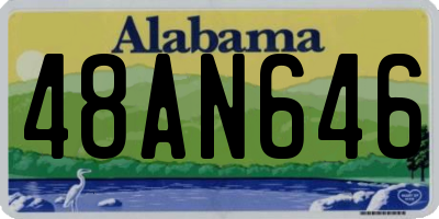 AL license plate 48AN646