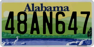 AL license plate 48AN647