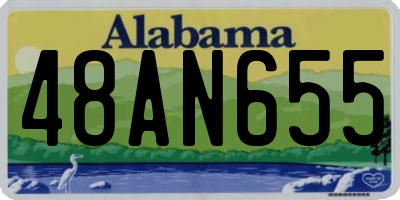 AL license plate 48AN655