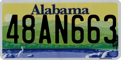 AL license plate 48AN663