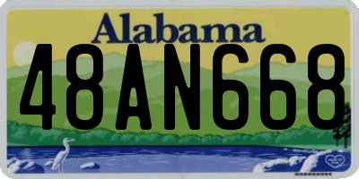 AL license plate 48AN668