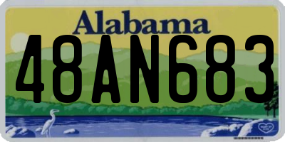 AL license plate 48AN683