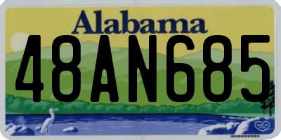 AL license plate 48AN685