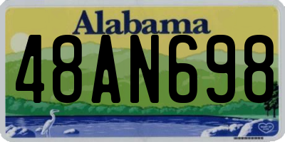 AL license plate 48AN698