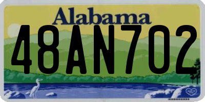 AL license plate 48AN702