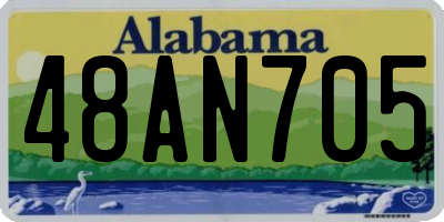 AL license plate 48AN705