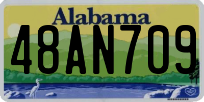 AL license plate 48AN709