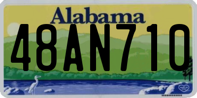 AL license plate 48AN710