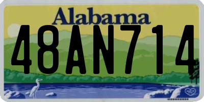 AL license plate 48AN714
