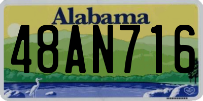 AL license plate 48AN716