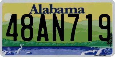 AL license plate 48AN719