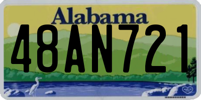 AL license plate 48AN721