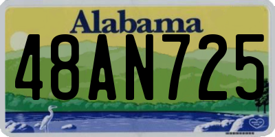 AL license plate 48AN725