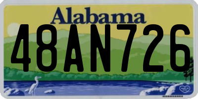 AL license plate 48AN726