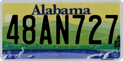 AL license plate 48AN727