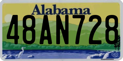 AL license plate 48AN728