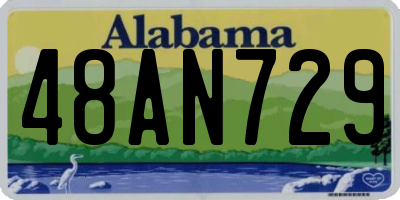 AL license plate 48AN729