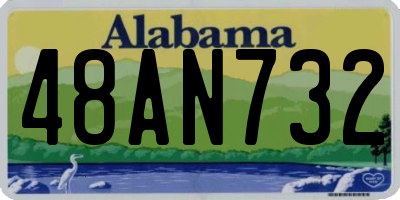 AL license plate 48AN732