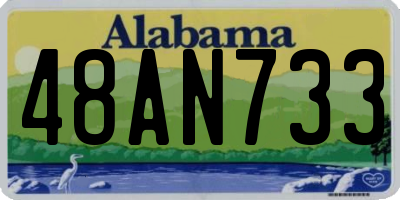 AL license plate 48AN733