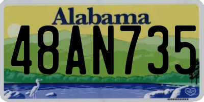 AL license plate 48AN735