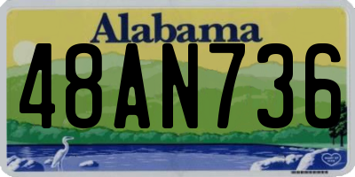 AL license plate 48AN736