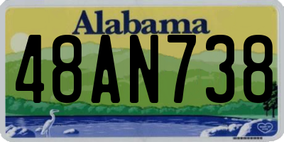 AL license plate 48AN738