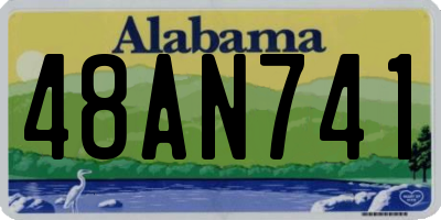 AL license plate 48AN741