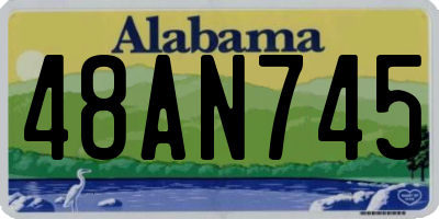 AL license plate 48AN745