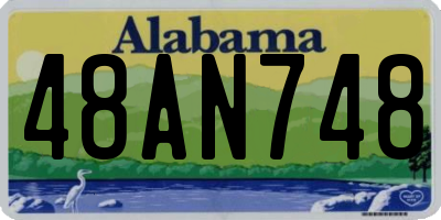 AL license plate 48AN748