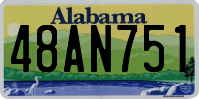 AL license plate 48AN751