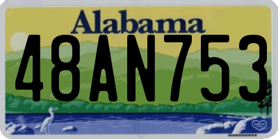AL license plate 48AN753