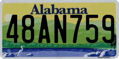 AL license plate 48AN759