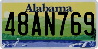 AL license plate 48AN769